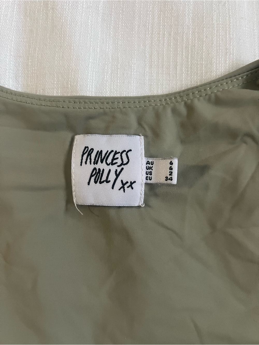 Princess Polly Olive Green Camisole Top